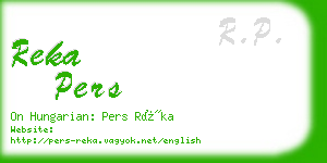 reka pers business card